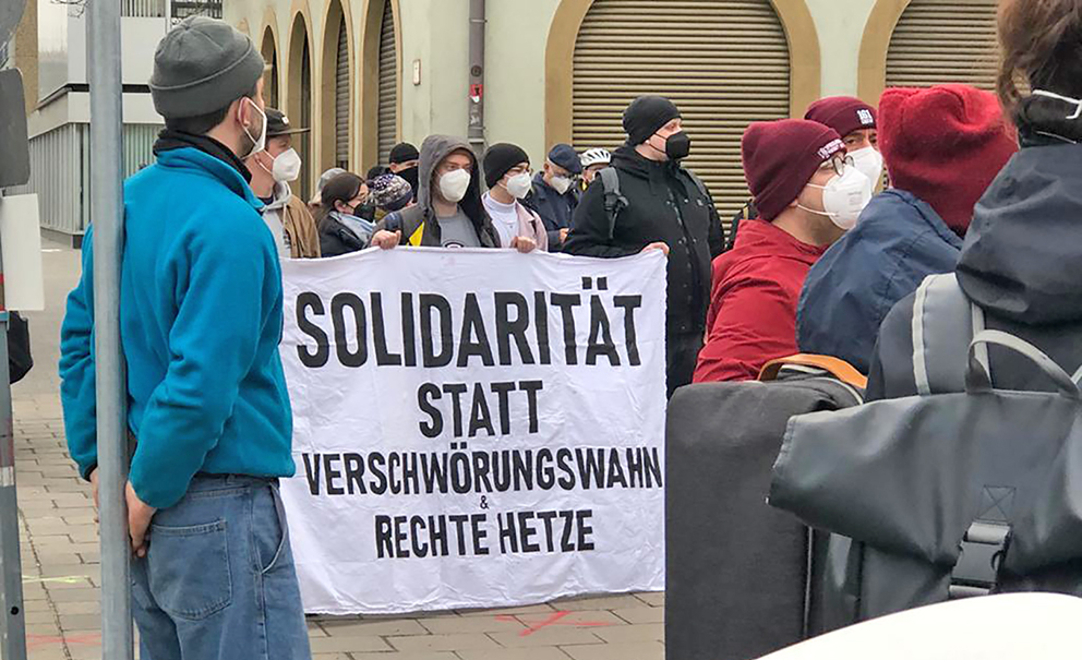 Demonstration gegen Antisemitismus und rechter Hetze